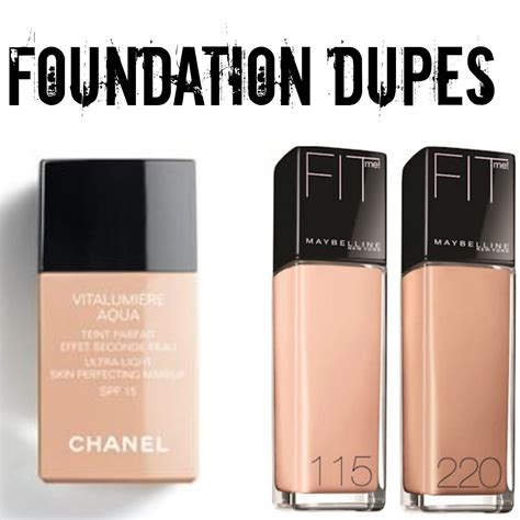 chanel foundation dupe|chanel vitalumiere alternative.